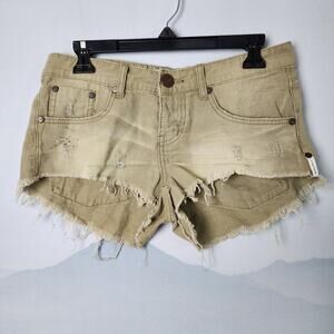 NWT One Teaspoon for Free People Militaire Bonitas Distressed Shorts | Womens 26